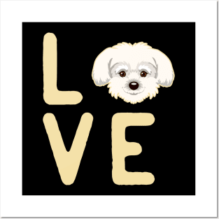 'I Love My Dog' Cute Dog Animal Posters and Art